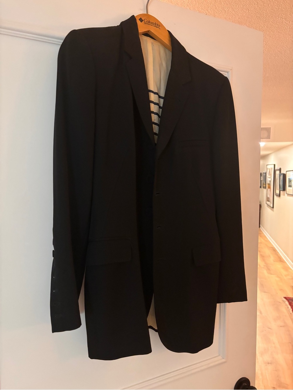 VTG Corset Style Jean Paul Gaultier Femme Y2K 90s Striped Lining Blazer Black